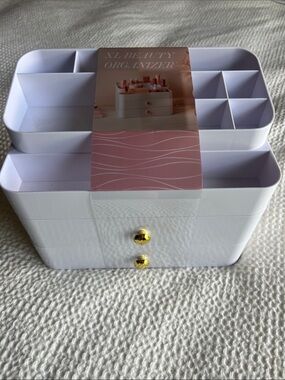 XL Beauty Organizer - White Cosmetic Storage Organizer